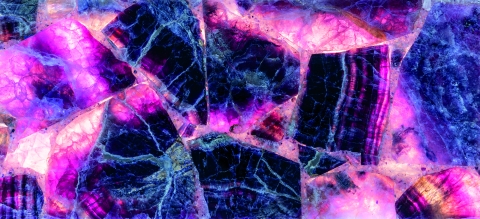 Naturstein,Flourit-Quarz,lila,violett,grün