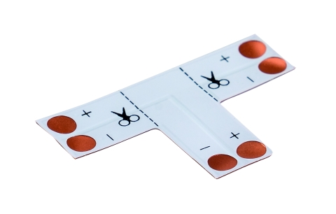 T/Eck-Platine Einfarbig 8mm IP20